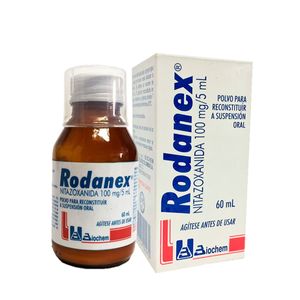 Rodanex Nitazoxanida 100 Mg/5 Ml Suspension X 60 Ml