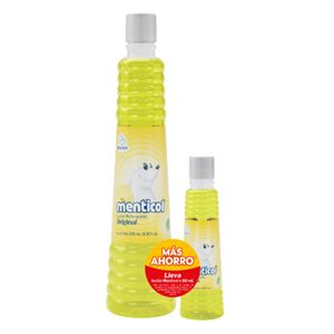 Menticol Amarillo X 130 Ml + 60 Ml Oferta Mas Ahorro