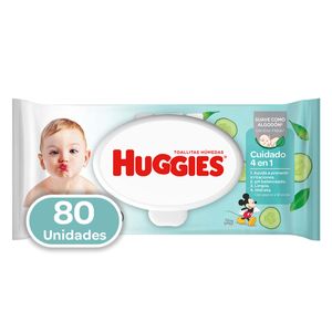 Toallas Humedas Huggies Cuidado 4 En 1 X 80 Und