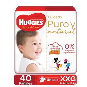 Panal Huggies Natural Care Talla Xxg/5 X 40 Und