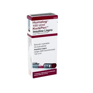 Humalog Kwikpen Insulina Lispro 100 Ui/ml Dispositivo X 3 Ml