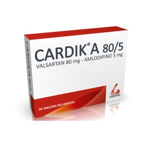 Cardik A Valsartan/amlodipino 80/5 Mg X 28 Tabl