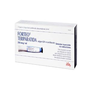 Forteo Teriparatida 250 Mcg/ml Amp X 2.4 Ml Gratis 30 Agujas Pen 31g X 5 Mm