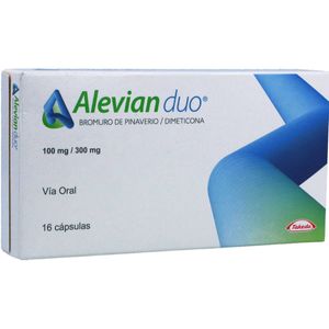 Alevian Duo Pinaverio/dimeticona 100/300 Mg X 16 Cap