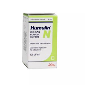 Humulin N Insulina Humana Isofanica 1 Mcg  X 10 Ml
