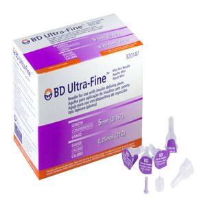 Aguja Pen Insulina 31g X 5 Mm 3/16 X 100 Und Bd Ultra Fine