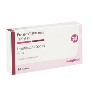 Eutirox Levotiroxina 200 Mcg X 50 Tabl