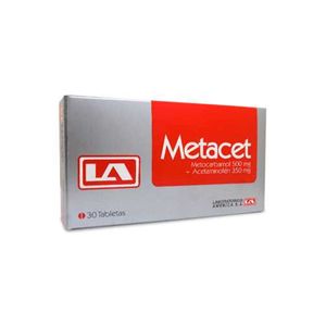 Metacet Metocarbamol/acetaminofen 500/350 Mg X 30 Tab