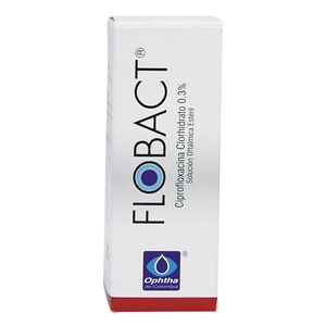 Flobact Ciprofloxacina 3 % Oftalmico X 5 Ml