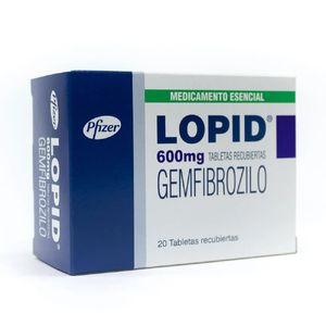 Lopid Gemfibrozilo 600 Mg X 20 Tabl
