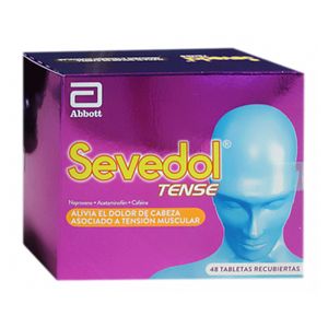 Sevedol Tense Acetaminofen/naproxeno/cafeina X 48 Tab