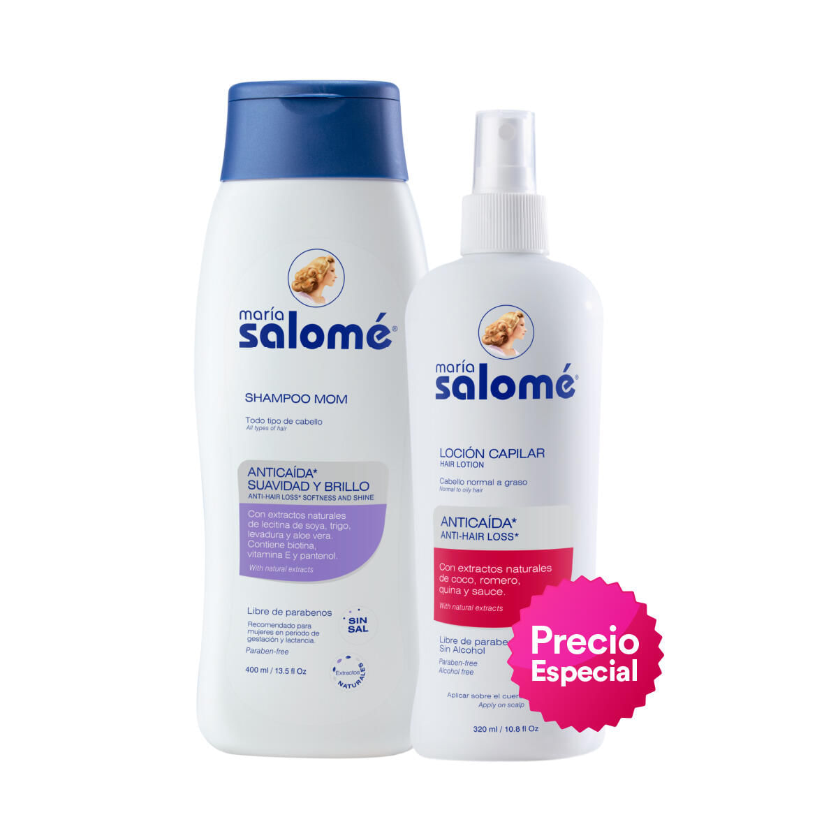 Ki | Shampoo Maria Salome Mom X 400 Ml Locion Capilar X 320 Ml Precio ...