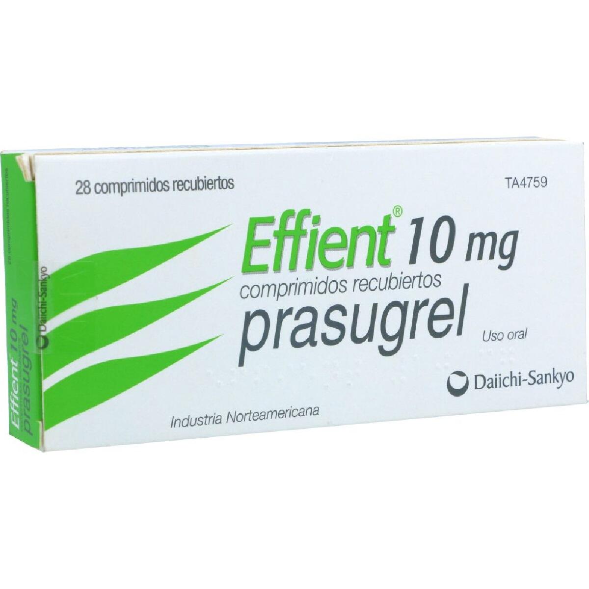 EFFIENT 10 MG CAJA X 28 COMP
