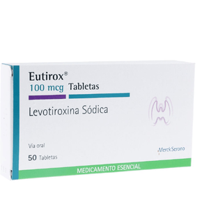 Eutirox Levotiroxina 100 Mcg X 50 Tabl