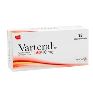 Varteral Valsartan/amlodipino 160/10 Mg X 28 Tabl
