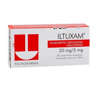 Iltuxam Olmesartan/amlodipino 20/5 Mg X 28 Comp