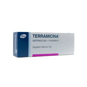 Terramicina Oxitetraciclina/polimixina Unguento Oftalmico X 10 Gr