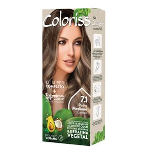 Tinte Coloriss Kit 7.1 Rubio Mediano Cenizo