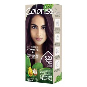 Tinte Coloriss Kit 5.22 Castano Claro Violeta