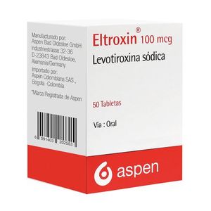 Eltroxin Levotiroxina 100 Mcg X 50 Tabl