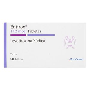Eutirox Levotiroxina 112 Mcg X 50 Tabl
