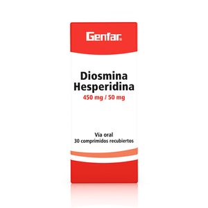 Diosmina + Hesperidina 450/50 Mg X 30 Tabl