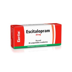 Escitalopram 20 Mg X 30 Tabl