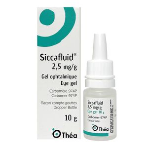 Siccafluid Carbomero 2.5% Gel Oftalmico X 10 Gr