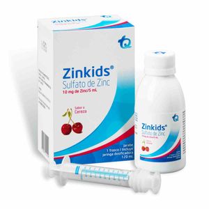 Zinkids Sulfato De Zinc 10 Mg Jarabe X 120 Ml