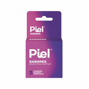 Condones Piel Sabores X 3 Und
