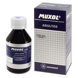 Muxol Adultos Ambroxol/salbutamol 15/2 Mg Jarabe X 120 Ml