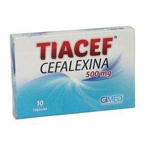 Tiacef Cefalexina 500 Mg X 10 Cap