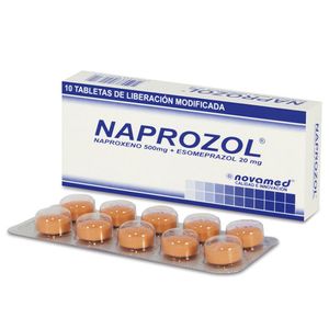 Naprozol Naproxeno/esomeprazol 500/20 Mg X 10 Tabl