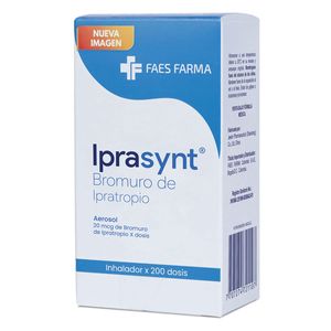 Iprasynt 20 Mcg Ipratropio Inhalador Bucal X 200 Dosis
