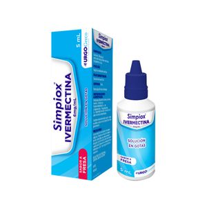 Simpiox Ivermectina 6 Mg/ml Sabor A Fresa Gotas X 5 Ml