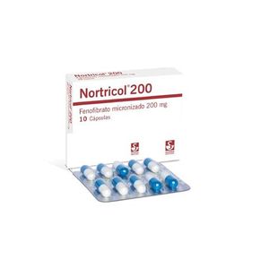 Nortricol Fenofibrato 200 Mg X 10 Cap