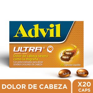 Advil Ultra Ibuprofeno/cafeina 200/65 Mg Frasco X 20 Caps