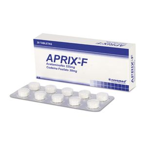 Aprix-f Acetaminofen/codeina 325/30 Mg X 20 Tabl