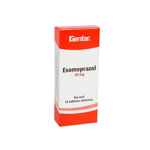 Esomeprazol 20 Mg Caja X 10 Tabletas