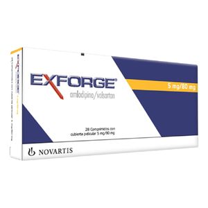 Exforge Valsartan/amlodipino 80/5 Mg X 28 Tabl