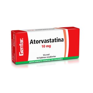 Atorvastatina 10 Mg X 10 Tabl