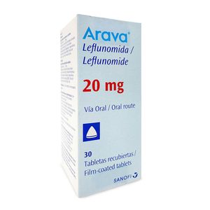 Arava Leflunomida 20 Mg X 30 Tabl
