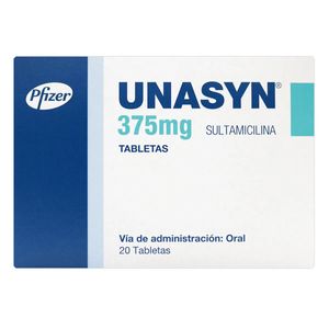 Unasyn Sultamicilina 375 Mg X 20 Tabl