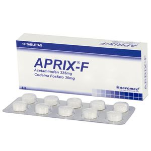 Aprix-f Acetaminofen/codeina 325/30 Mg X 10 Tabl