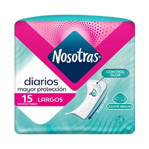 Protectores Diarios Nosotras Largos X 15 Und