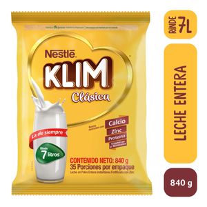 Leche Klim Clasica Bolsa X 840 Gr