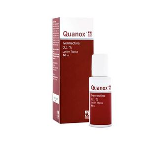 Quanox Ivermectina 0.1% Locion Topica 1% X 60 Ml