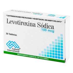 Levotiroxina 100 Mcg X 30 Tabl