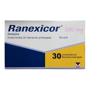 Ranexicor Ranolazina 500 Mg X 30 Comp