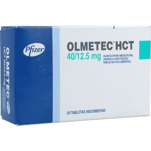 Olmetec Hct Olmesartan/hidroclorotiazida 40/12.5 Mg X 30 Tabl